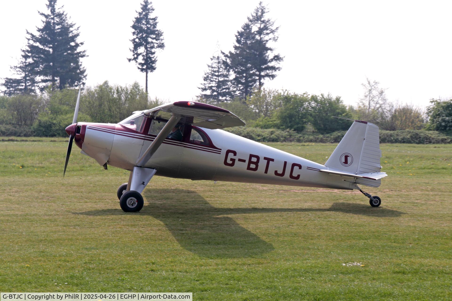 G-BTJC, 1949 Luscombe 8F Silvaire C/N 6589, G-BTJC 1949 Luscombe 8F (Modified) Silvaire Observer Popham 