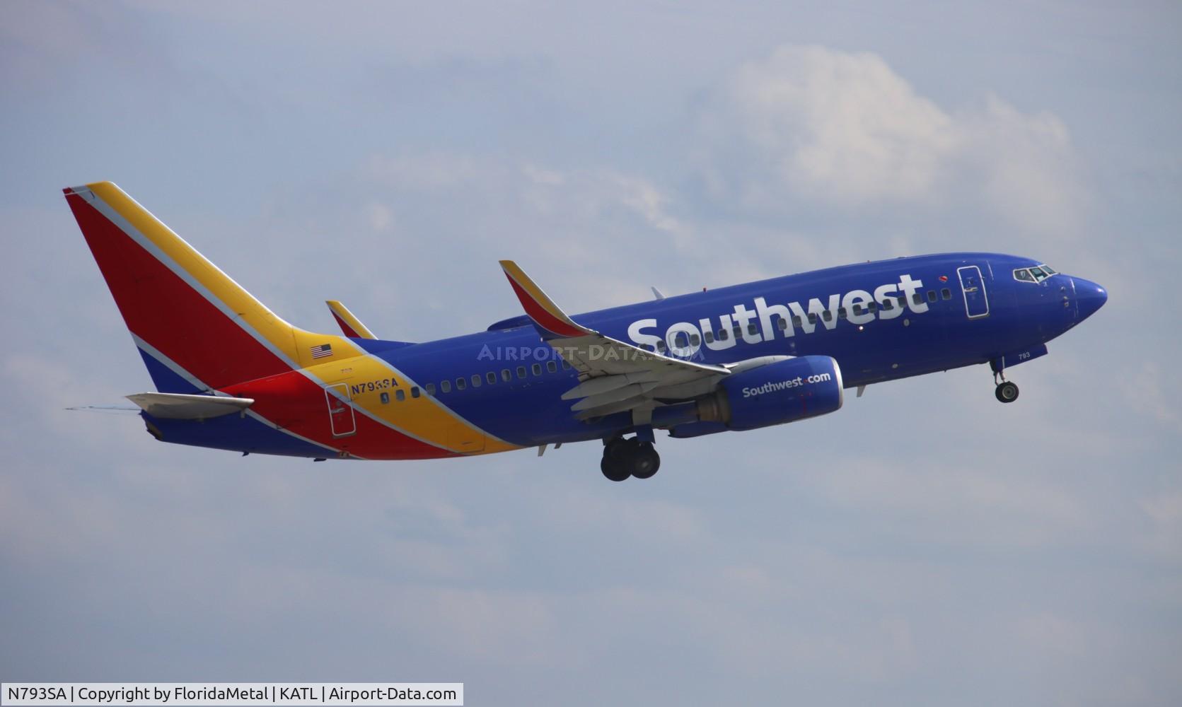N793SA, 2001 Boeing 737-7H4 C/N 27888, SWA 737 zx atl-rdu