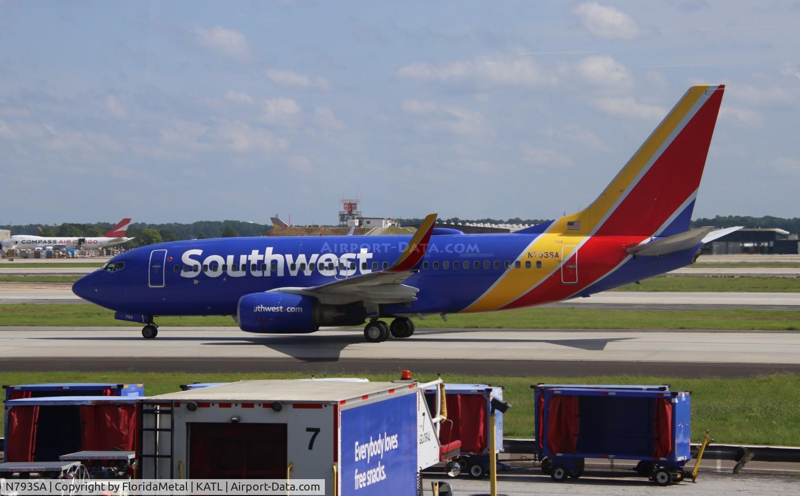 N793SA, 2001 Boeing 737-7H4 C/N 27888, SWA 737 zx tpa-atl