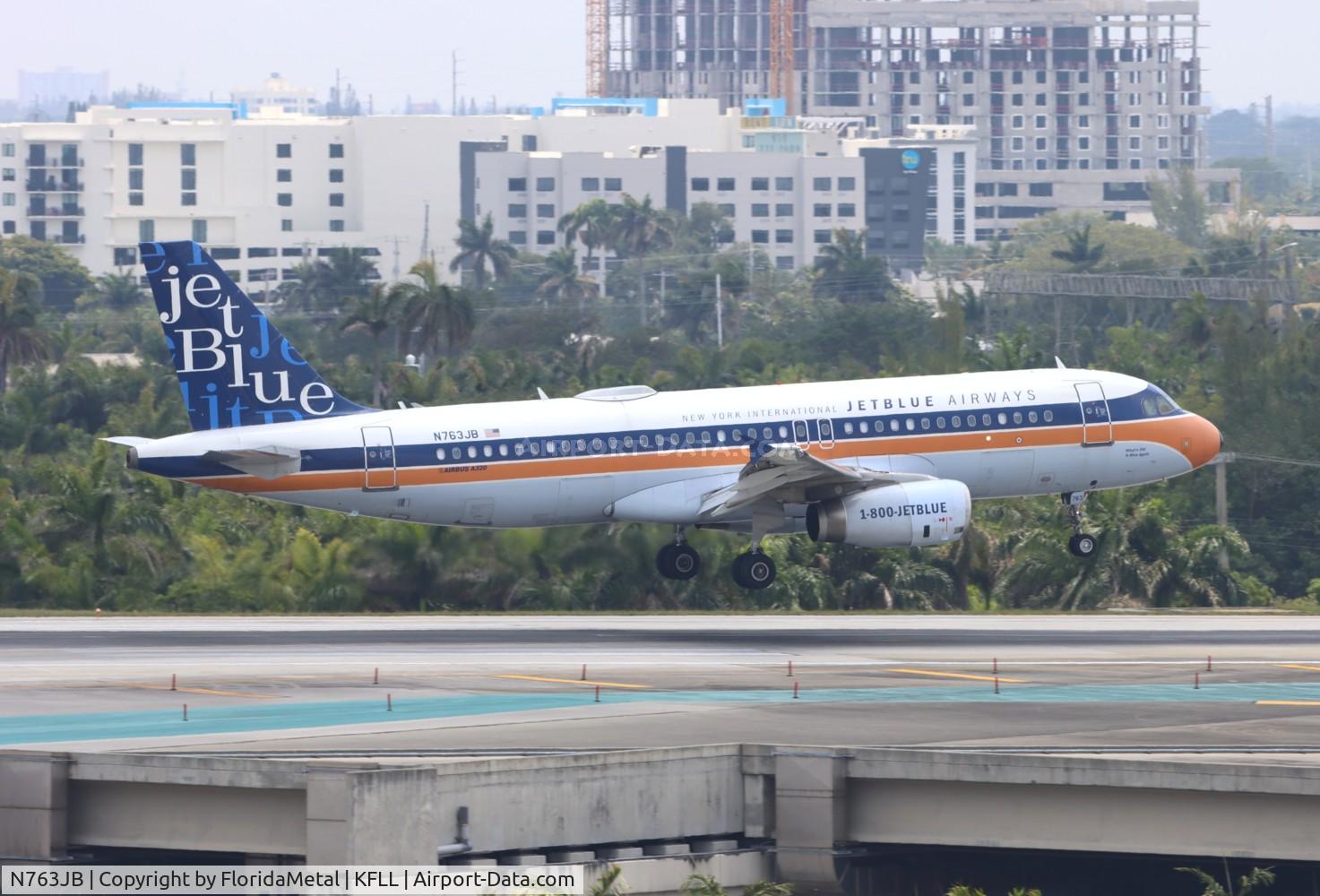 N763JB, 2008 Airbus A320-232 C/N 3707, FLL 2024 zx 