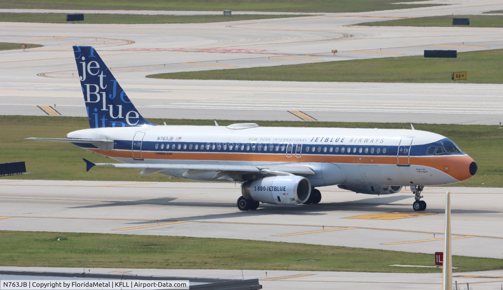 N763JB, 2008 Airbus A320-232 C/N 3707, JBU A320 retro zx fll-buf