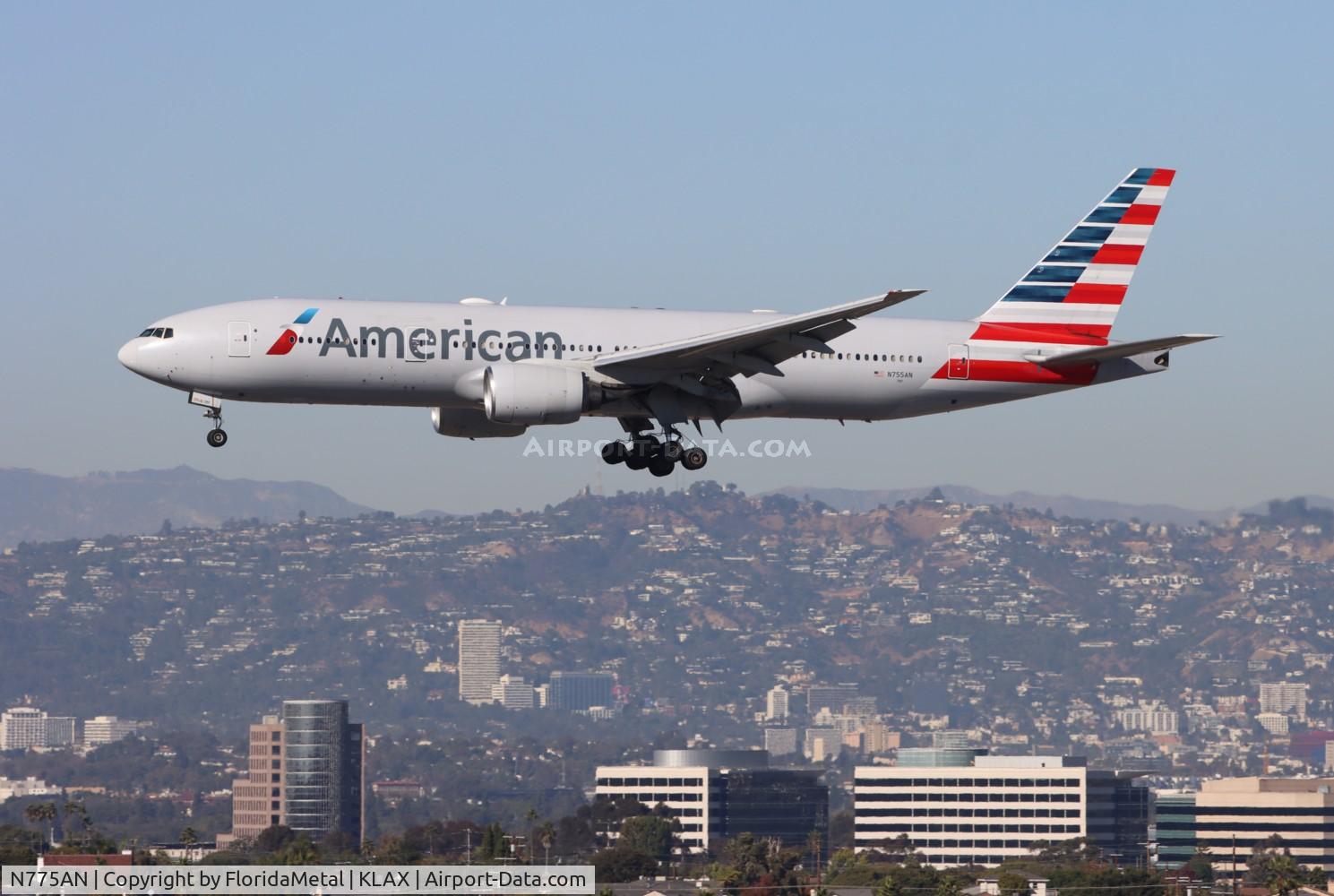 N775AN, 1999 Boeing 777-223 C/N 29584, AAL 772 zx lhr, egll-lax