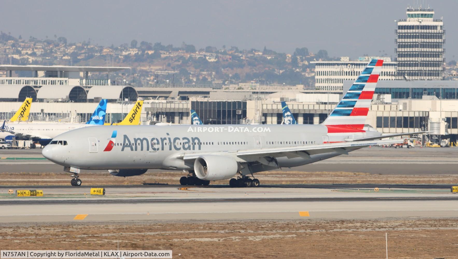 N757AN, 2001 Boeing 777-223 C/N 32636, AAL 772 zx lhr,egll-lax