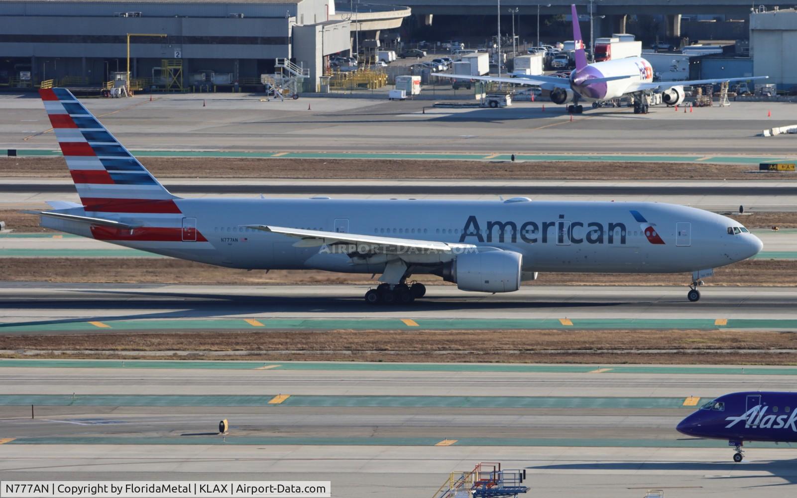 N777AN, 1999 Boeing 777-223 C/N 29585, AAL 772 zx lax-jfk