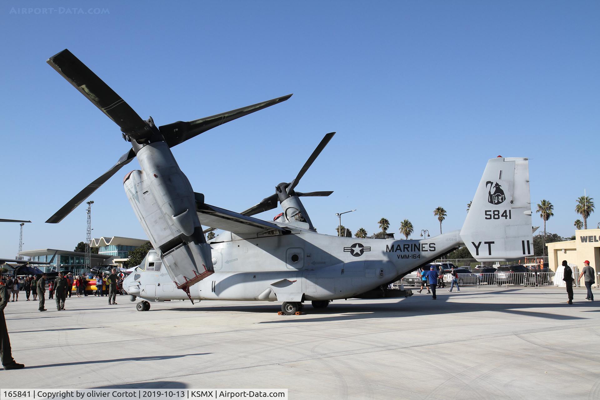 165841, Bell-Boeing MV-22B Osprey C/N D0027, Santa Maria airshow 2019