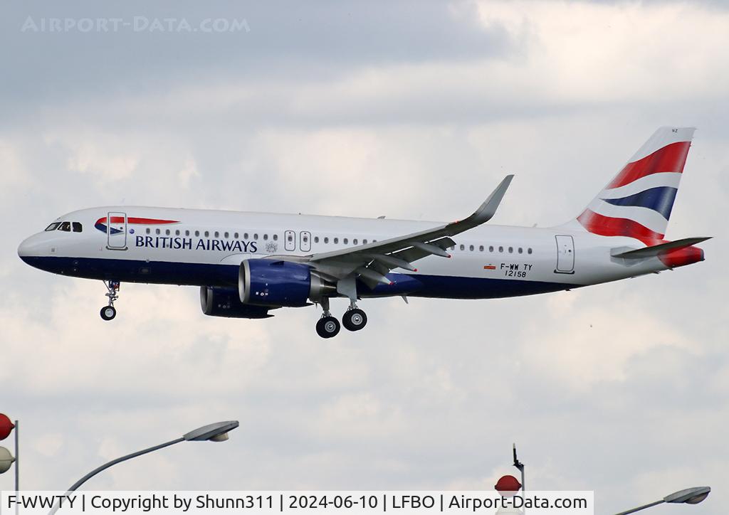 F-WWTY, 2024 Airbus A320-251 Neo C/N 12158, C/n 12158 - To be G-TTNZ