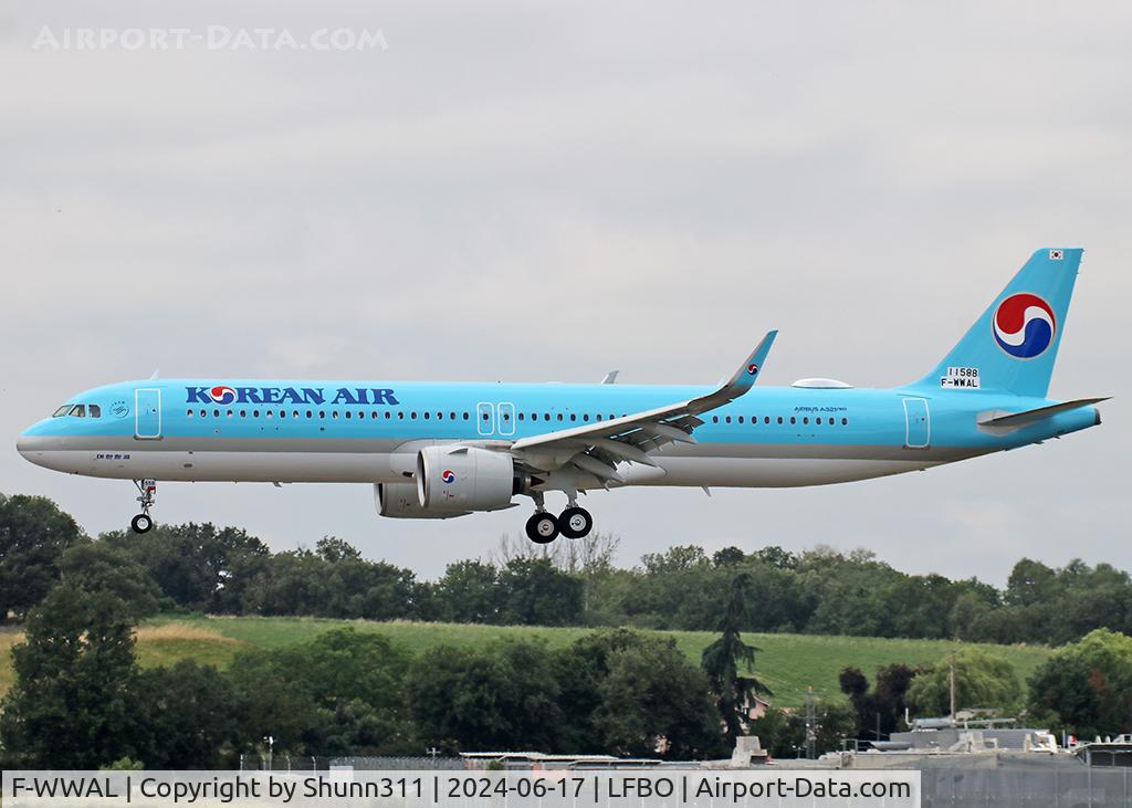 F-WWAL, 2024 Airbus A321-272NX C/N 11588, C/n 11588 - To be HL8558
