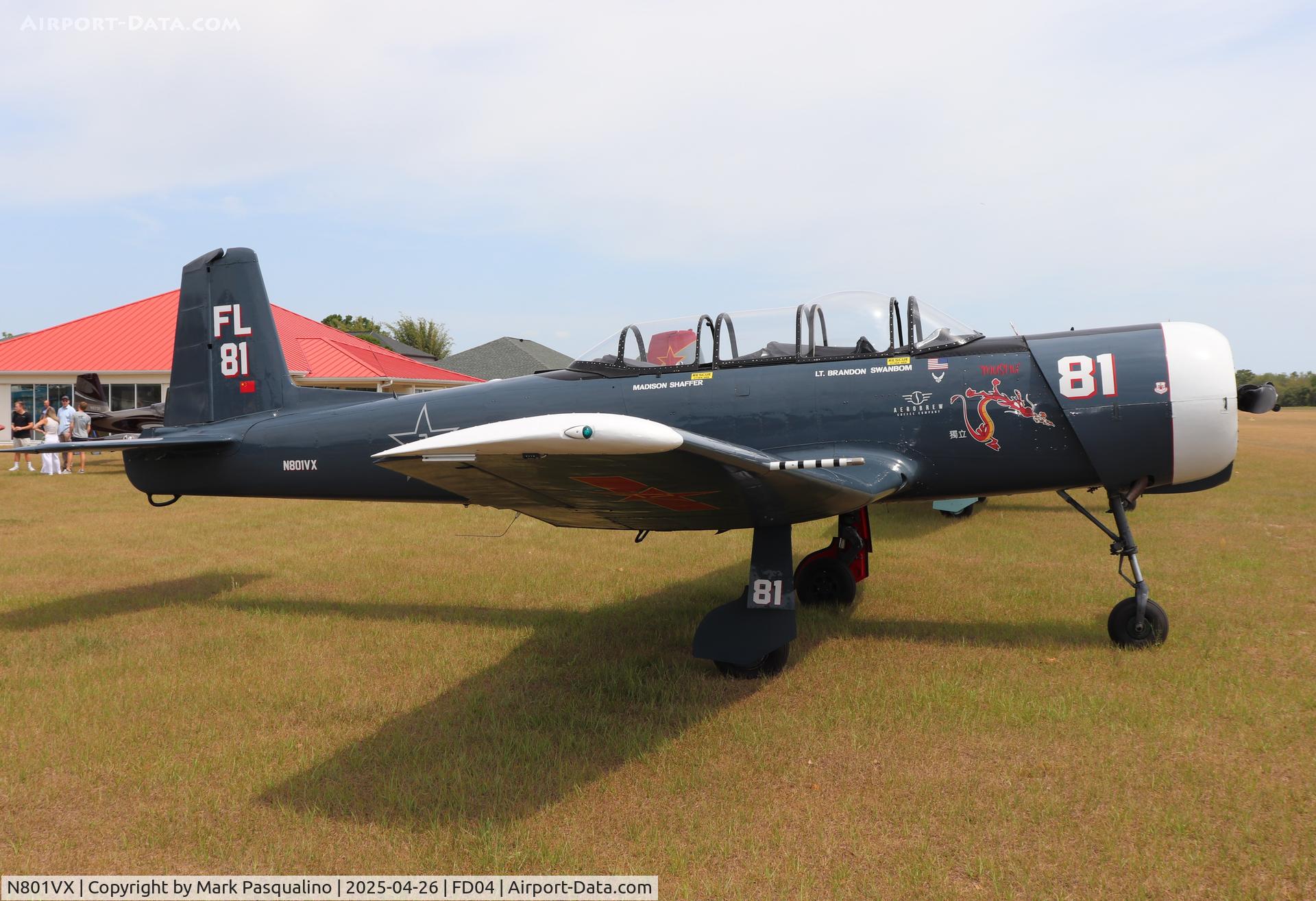 N801VX, 1988 Nanchang CJ-6 C/N 4432014, Nanchang CJ-6