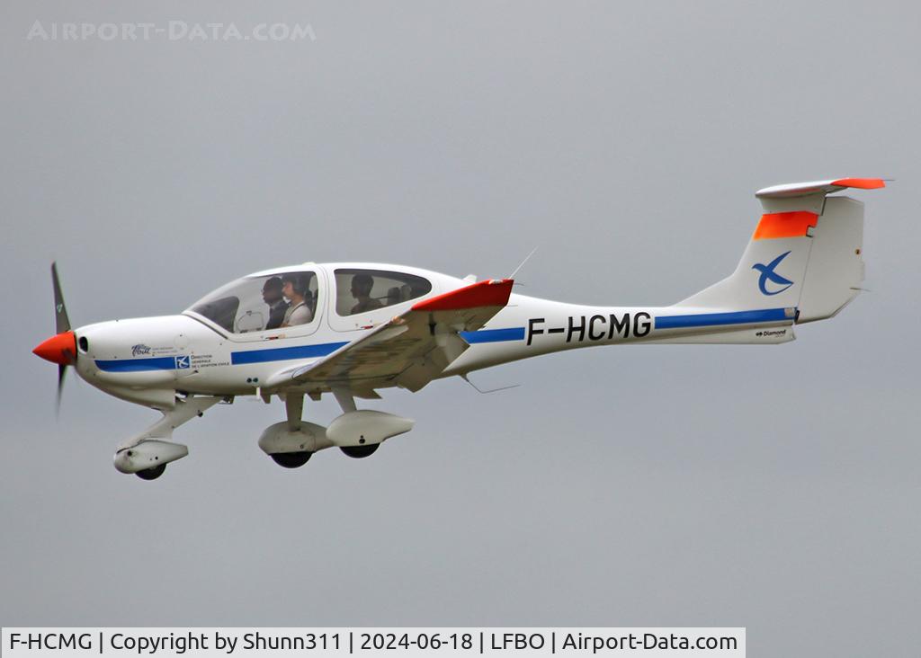 F-HCMG, 2007 Diamond DA-40D Diamond Star C/N D4.278, Landing rwy 14L