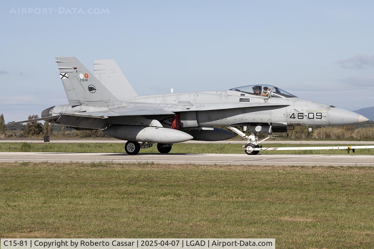 C15-81, McDonnell Douglas F/A-18A Hornet C/N 158/A121, Exercise Iniochos 2025
