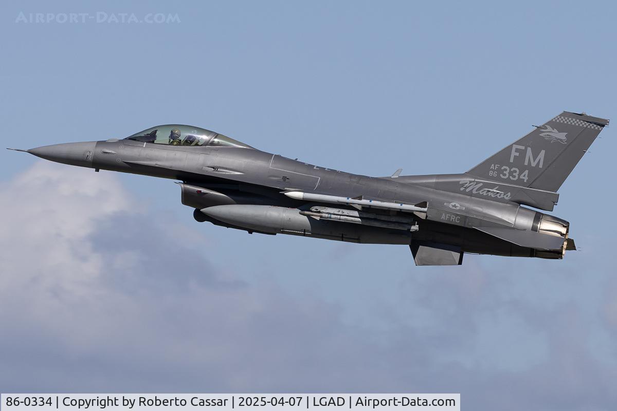 86-0334, 1986 General Dynamics F-16C Fighting Falcon C/N 5C-440, Exercise Iniochos 2025