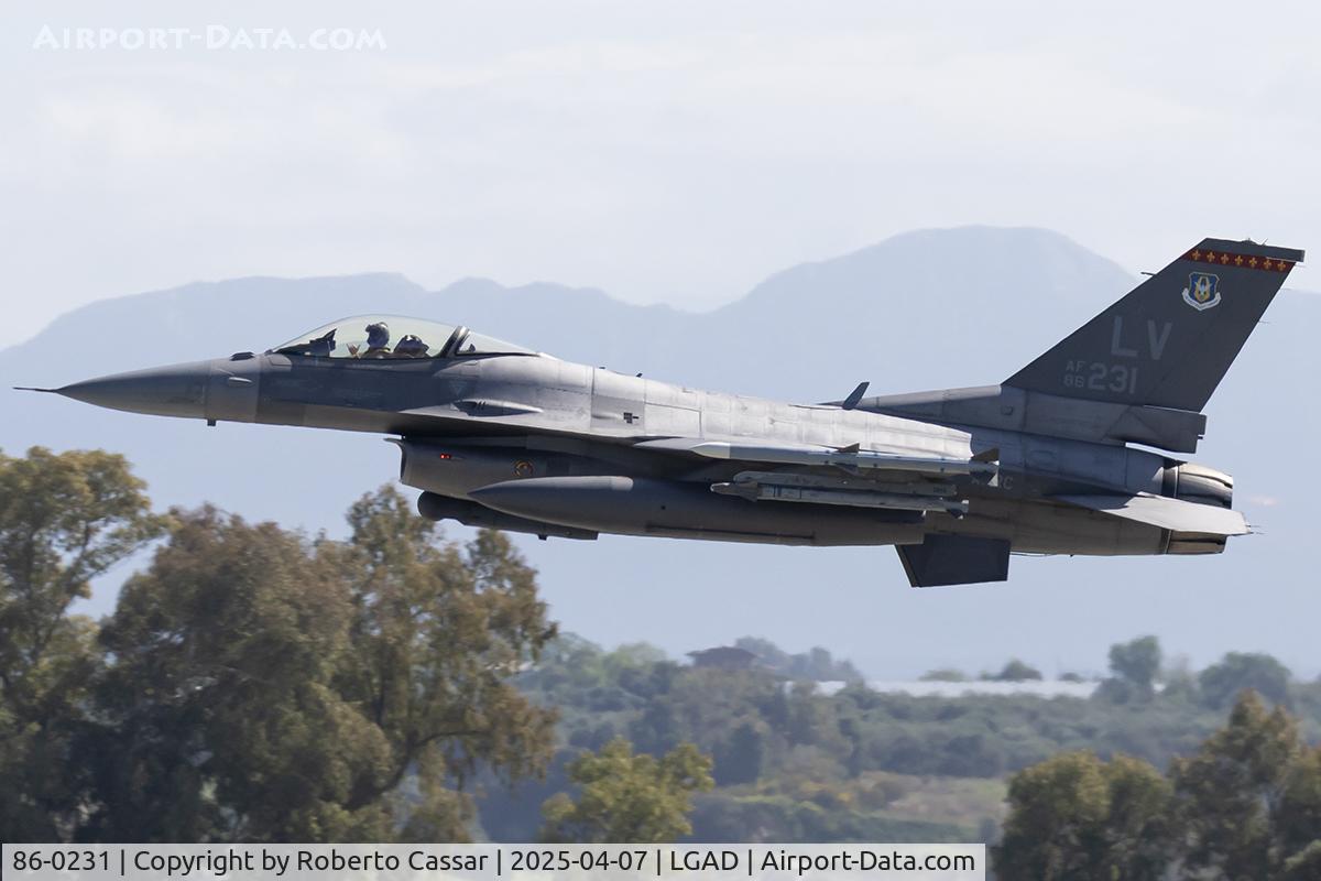 86-0231, 1986 General Dynamics F-16C Fighting Falcon C/N 5C-337, Exercise Iniochos 2025
