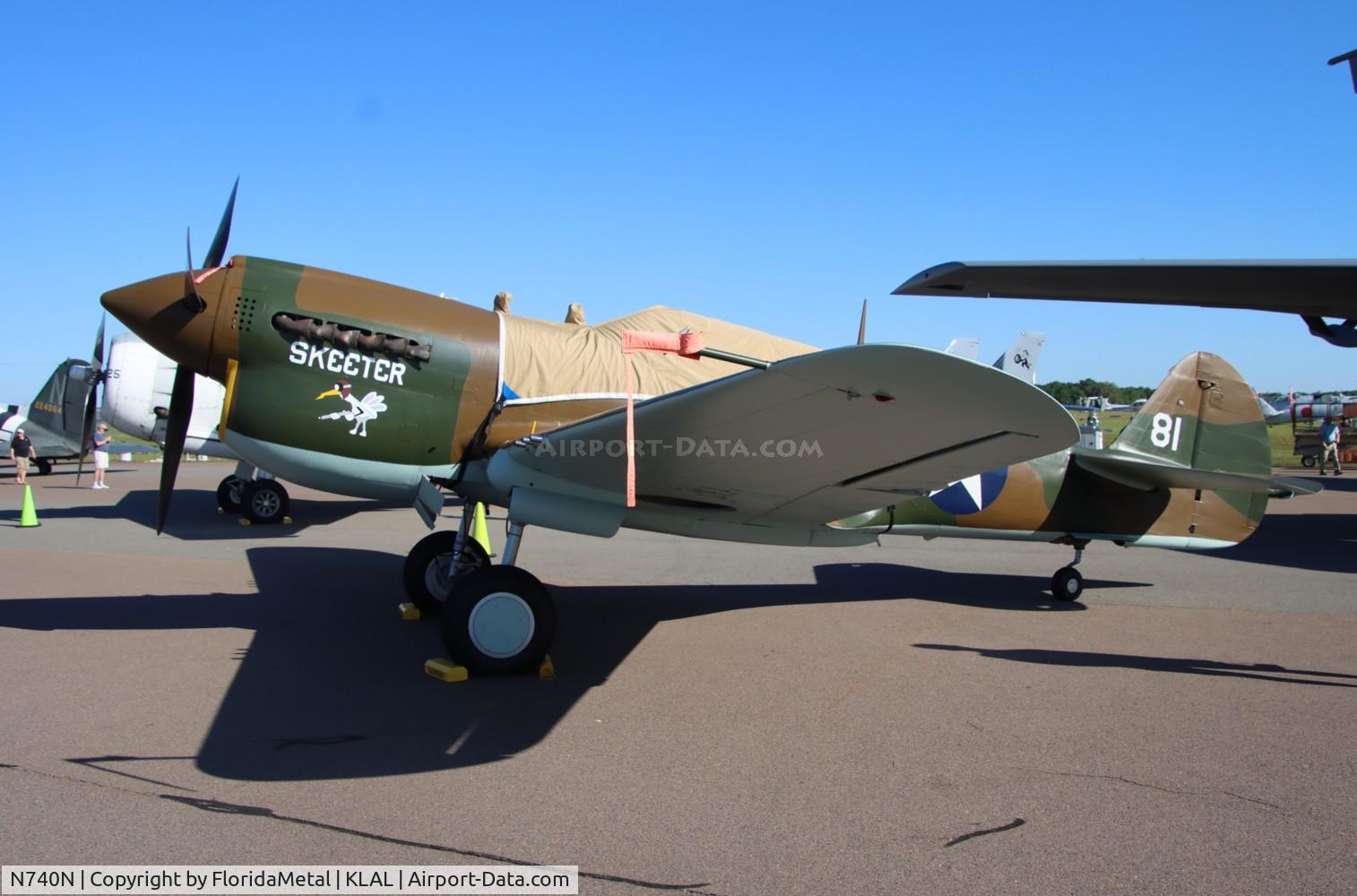 N740N, 1943 Curtiss P-40N-1-CU C/N AC42-104827, P-40 zx 