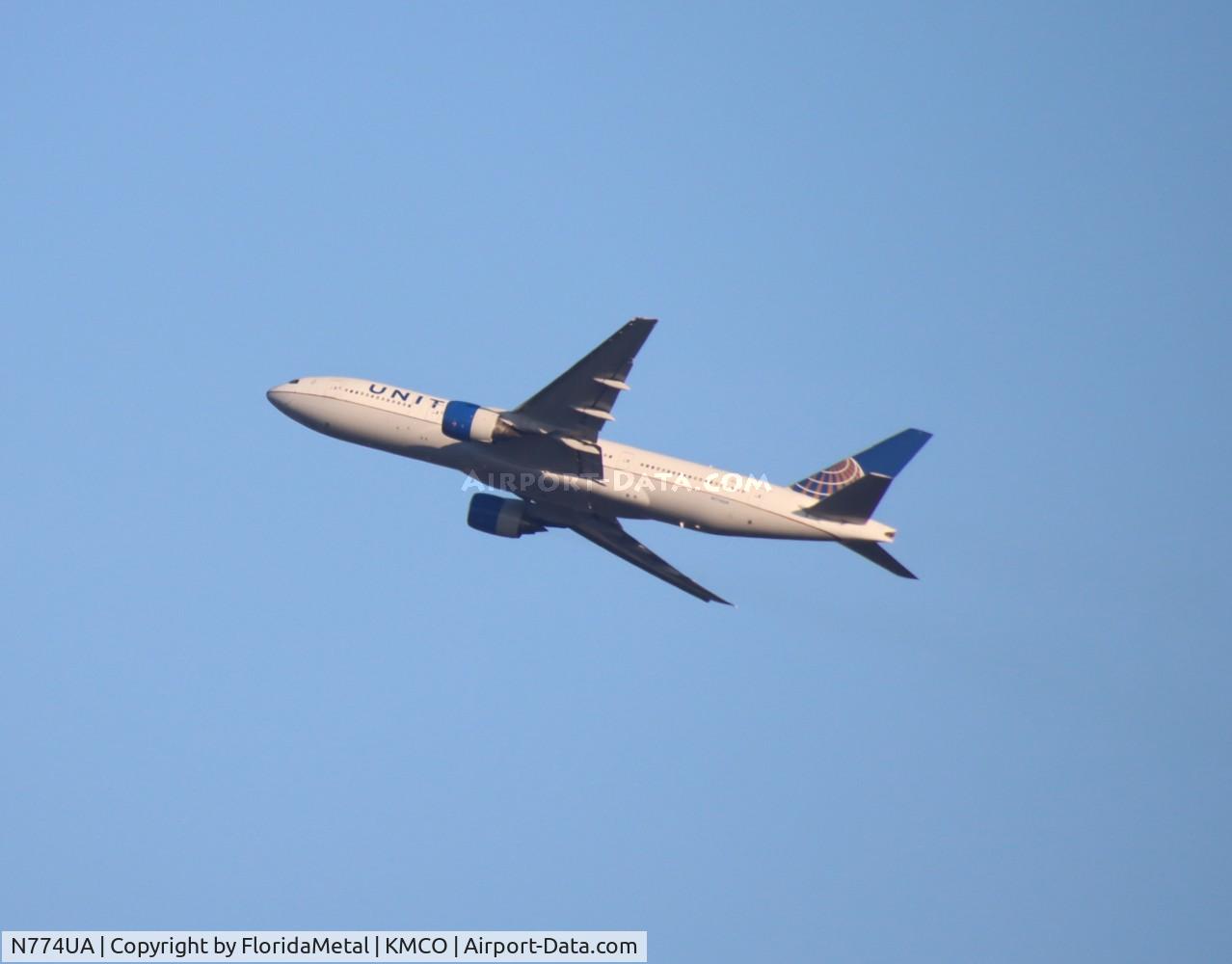 N774UA, 1996 Boeing 777-222 C/N 26936, UAL 772 oc zx mco-ord