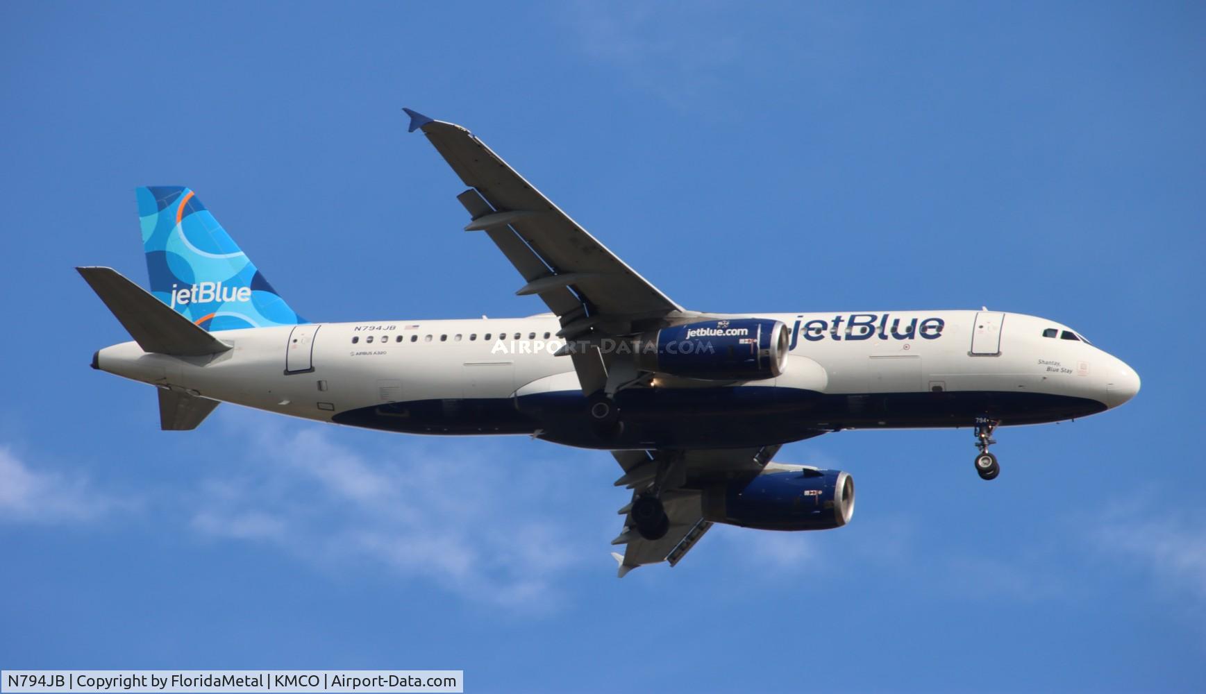 N794JB, 2011 Airbus A320-232 C/N 4904, JBU A320 zx ewr-mco