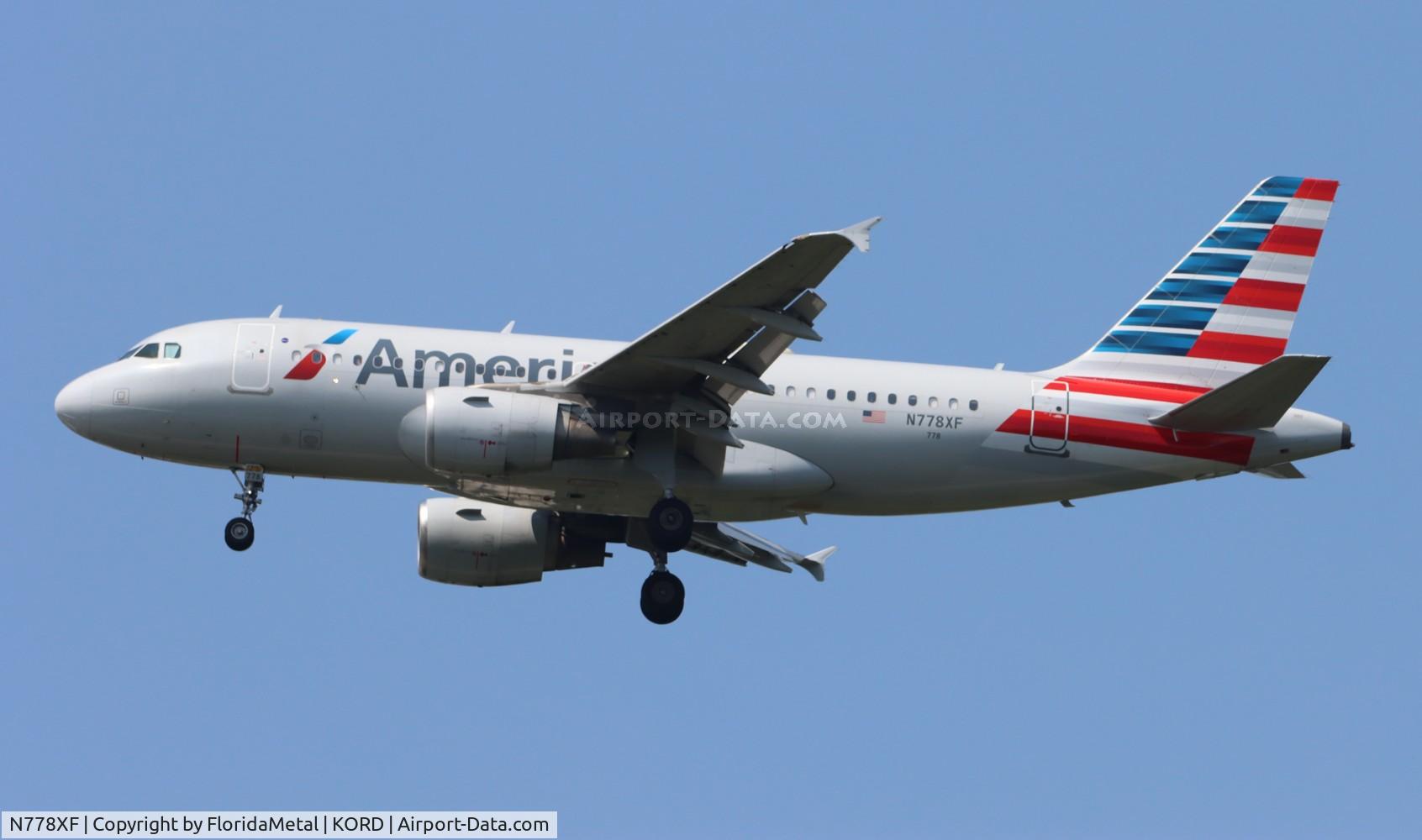 N778XF, 2009 Airbus A319-112 C/N 4127, AAL A319 zx sav-ord