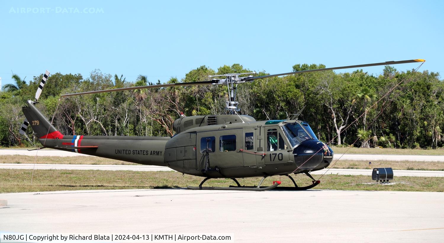 N80JG, 1967 Bell UH-1H Iroquois C/N 9477, Take this shot on my way to Key West.