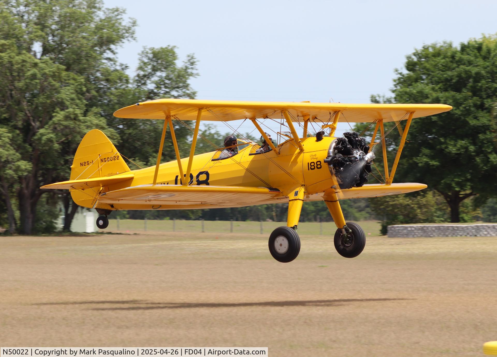 N50022, 1940 Boeing A75N1 C/N 75-965, Stearman