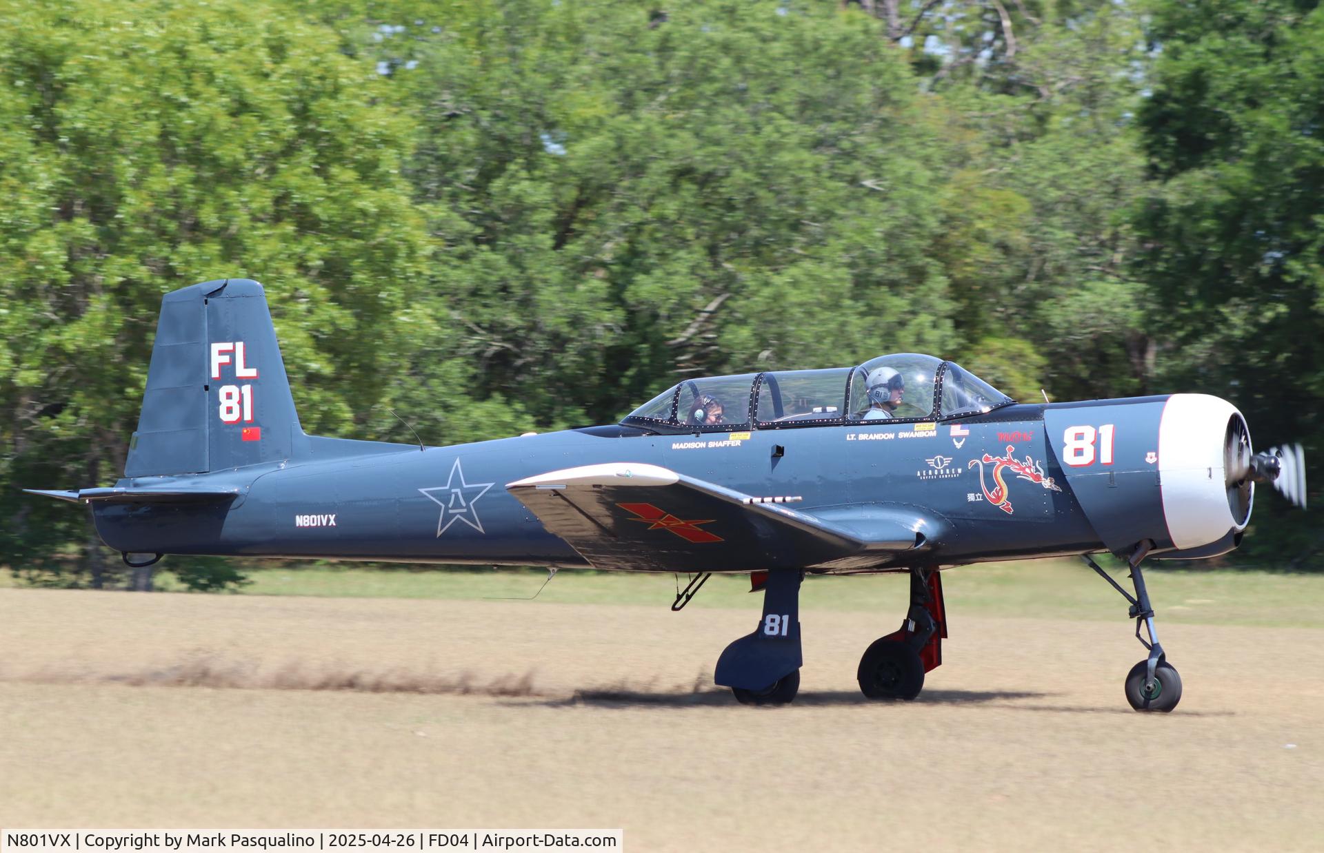 N801VX, 1988 Nanchang CJ-6 C/N 4432014, Nanchang CJ-6