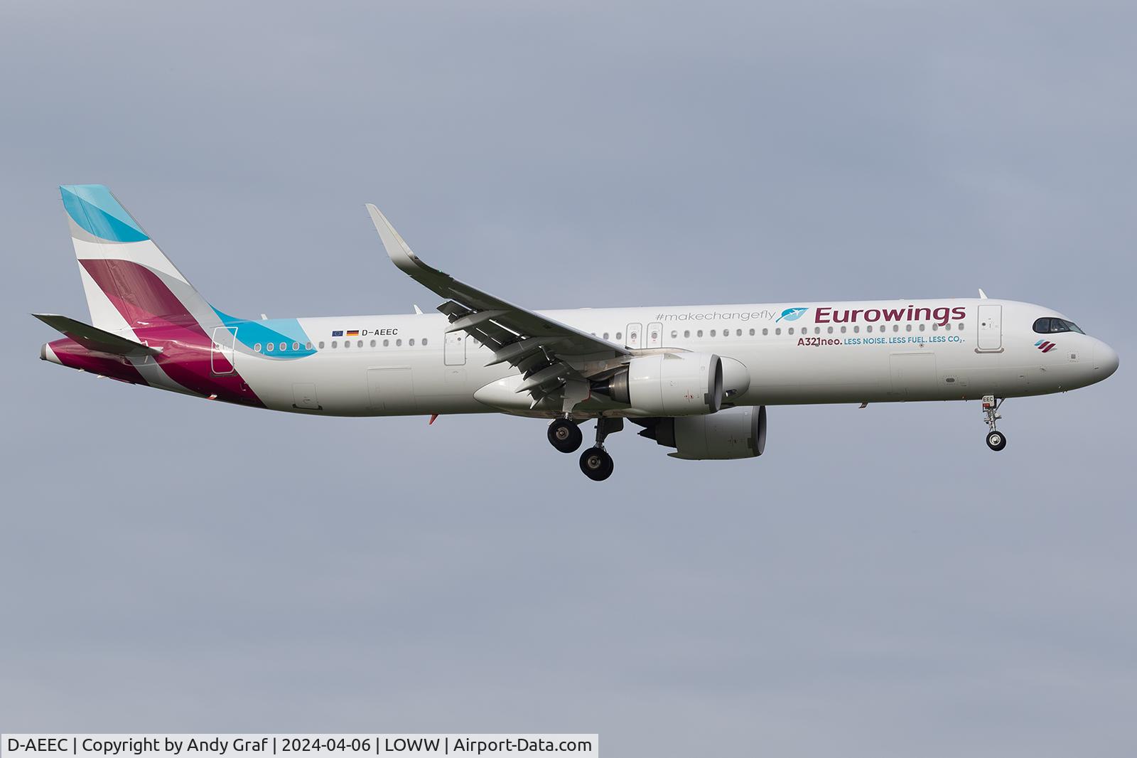 D-AEEC, 2023 Airbus A321- 271NX C/N 11594, Eurowings A321-200N