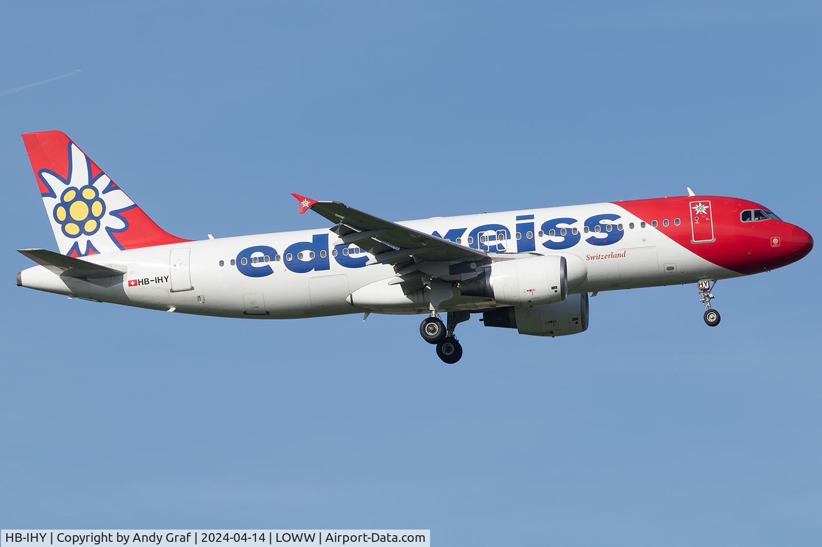 HB-IHY, 1998 Airbus A320-214 C/N 947, Edelweiss A320