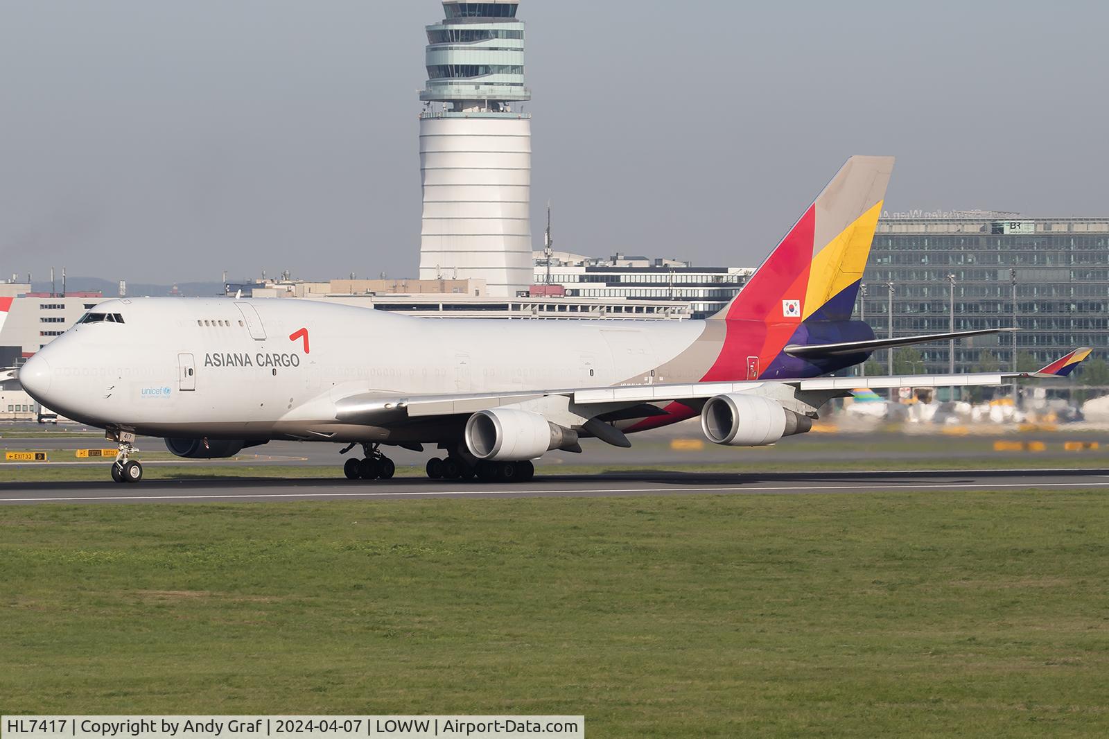 HL7417, 1993 Boeing 747-48EM(BDSF) C/N 25779, Asiana Cargo 747-400