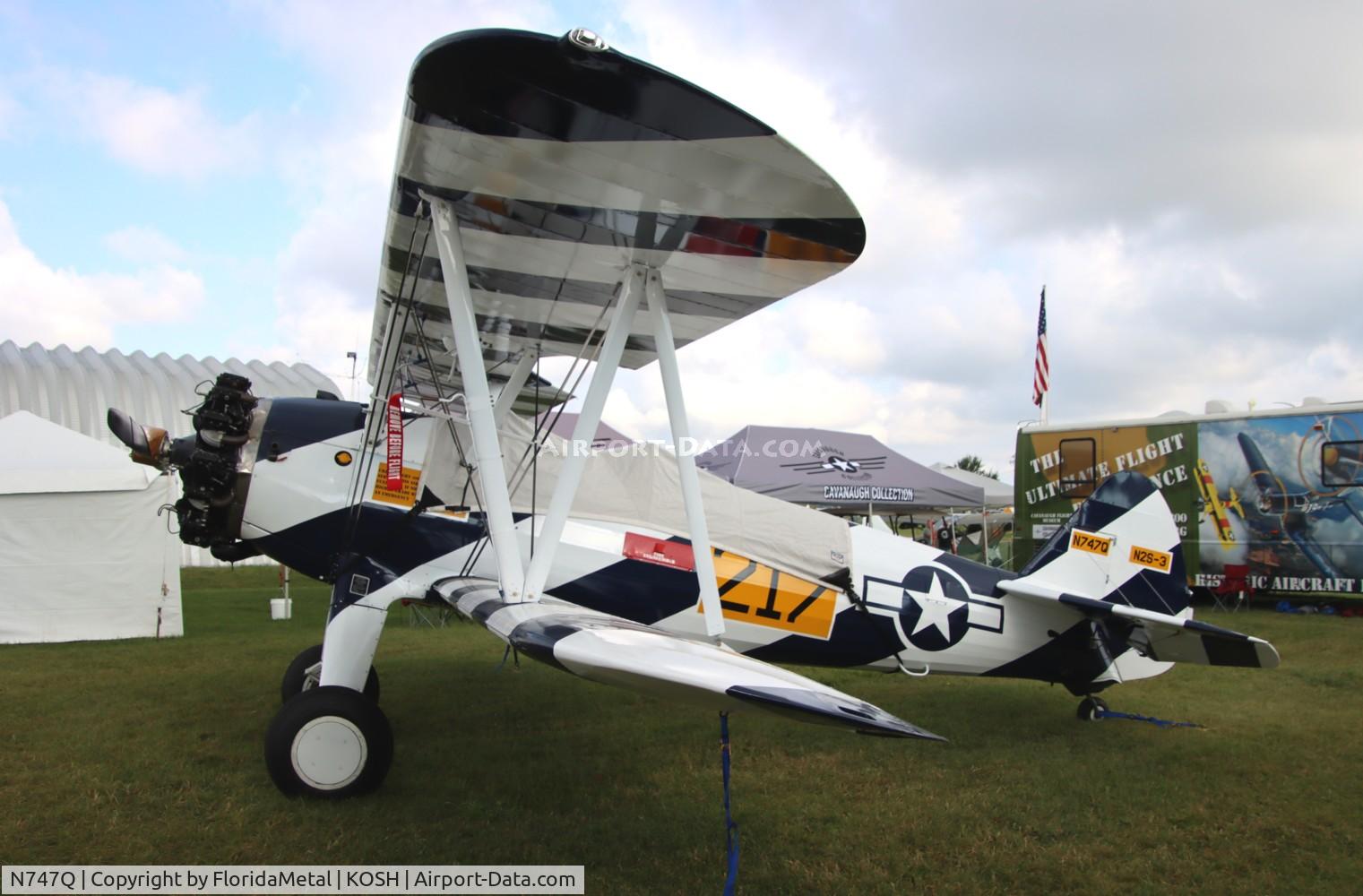 N747Q, 1941 Boeing D75N1 C/N 75-4018, PT-17 zx 