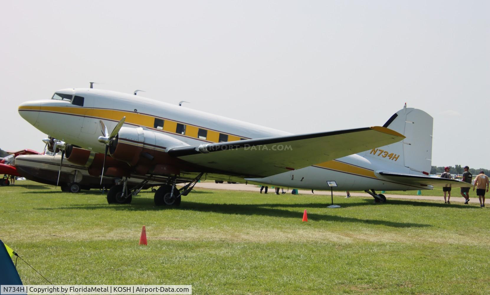 N734H, 1942 Douglas DC-3 (C-47-DL) C/N 4727, DC-3 zx