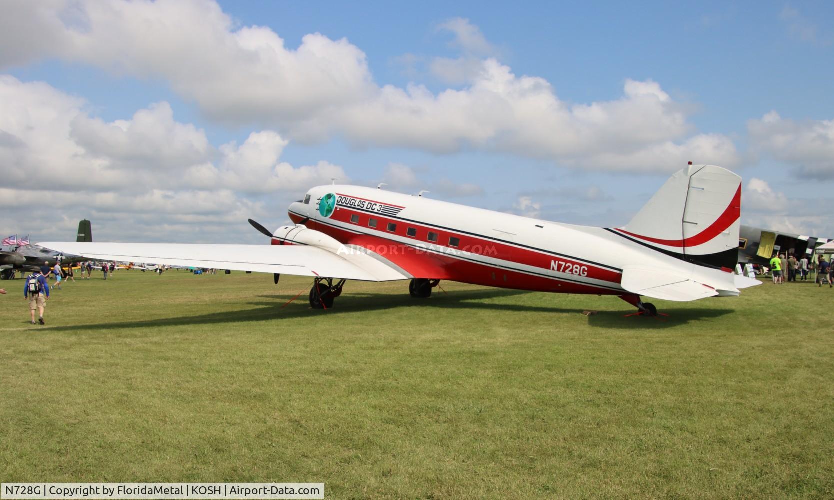 N728G, 1942 Douglas DC-3C (C-47-DL) C/N 4359, DC-3 zx 