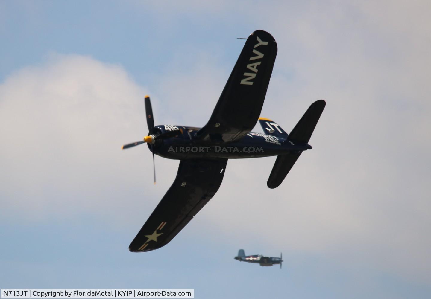 N713JT, 1945 Vought F4U-4B Corsair C/N 97143, TOM 2019 zx