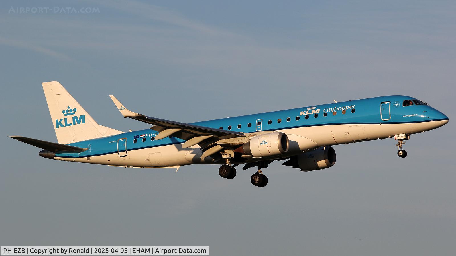PH-EZB, 2008 Embraer 190LR (ERJ-190-100LR) C/N 19000235, at eham