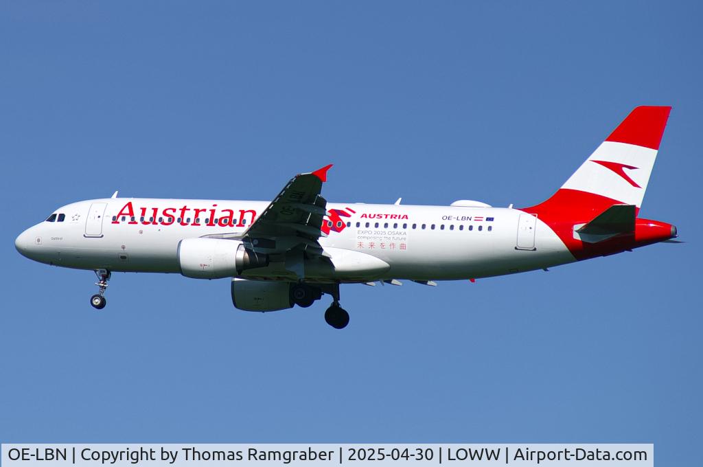 OE-LBN, 1997 Airbus A320-214 C/N 768, Austrian Airlines Airbus A320 