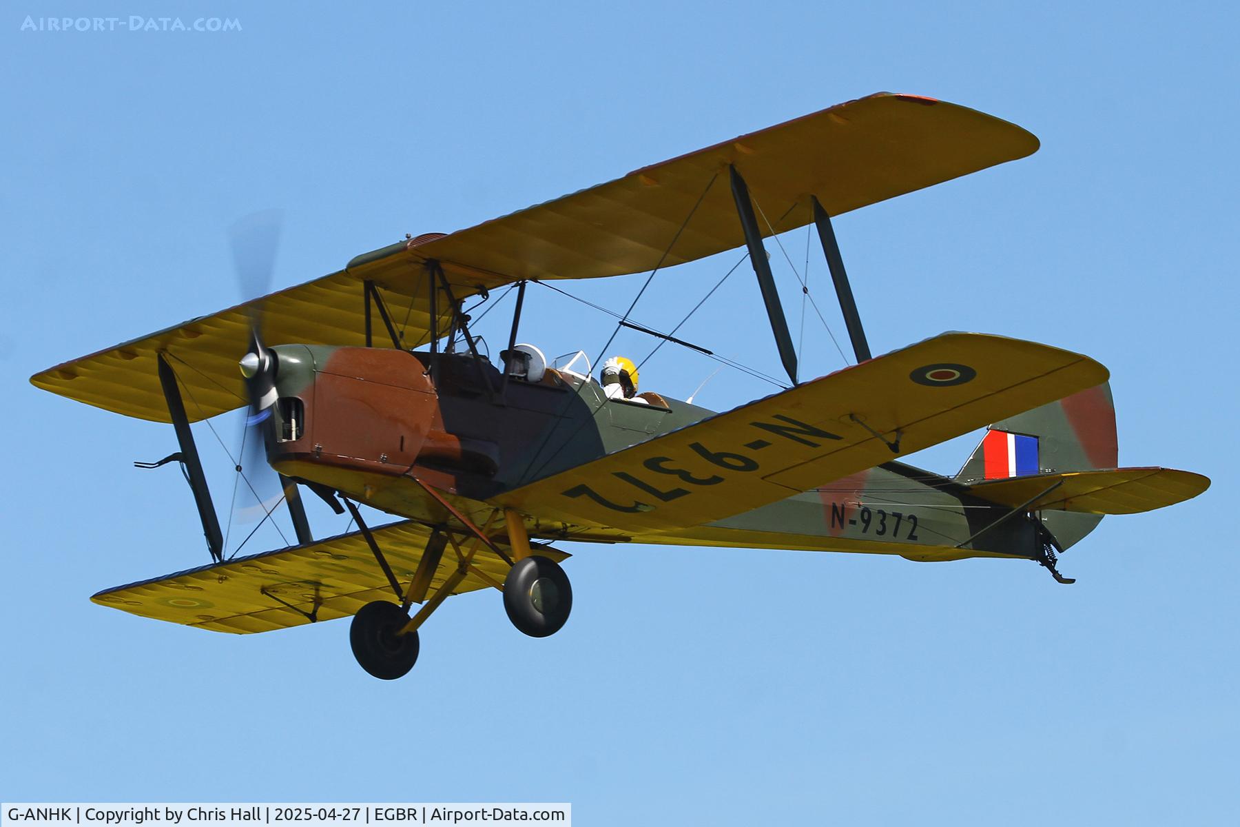 G-ANHK, 1939 De Havilland DH-82A Tiger Moth II C/N 82442, Breighton - EGBR 