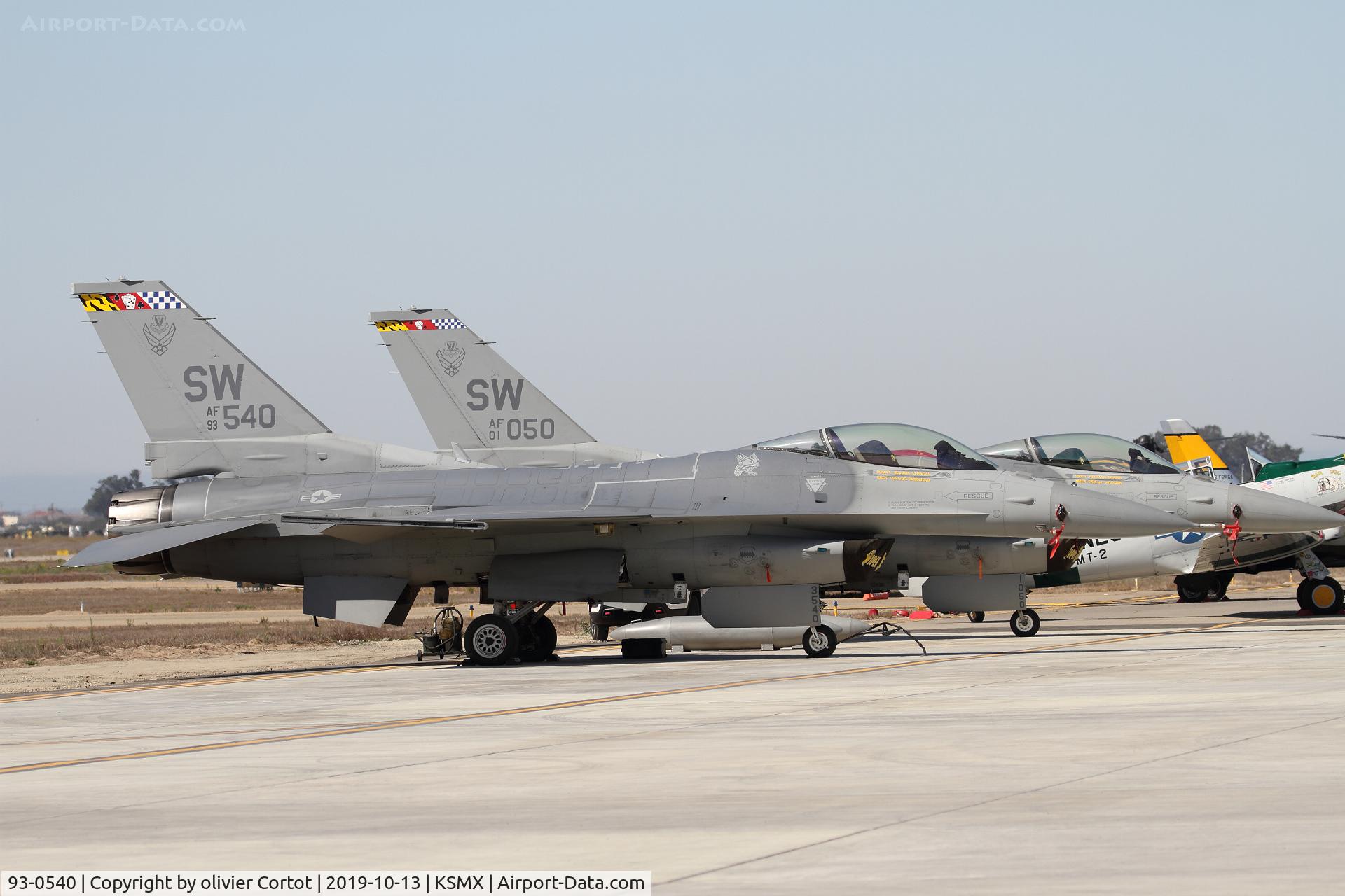 93-0540, 1993 Lockheed F-16C Fighting Falcon C/N CC-175, Santa Maria airshow 2019