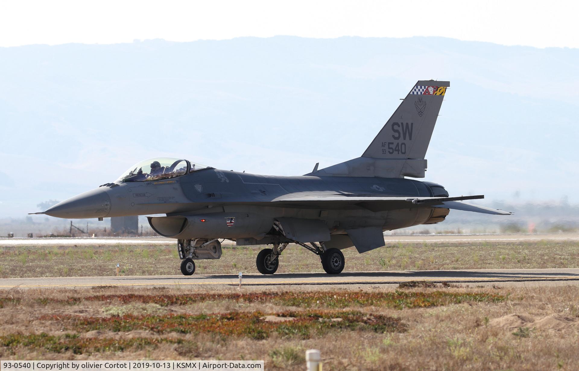 93-0540, 1993 Lockheed F-16C Fighting Falcon C/N CC-175, Santa Maria airshow 2019