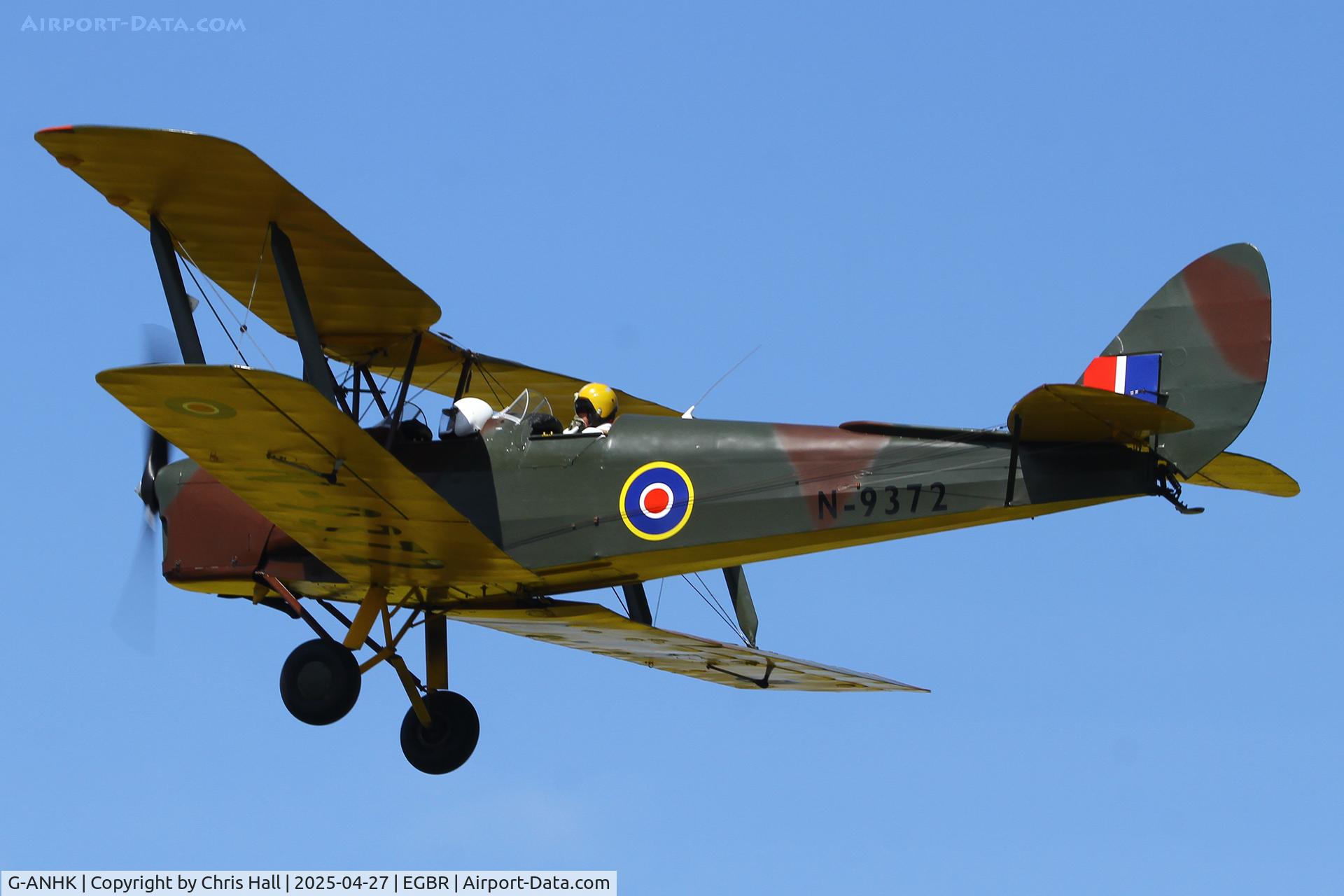 G-ANHK, 1939 De Havilland DH-82A Tiger Moth II C/N 82442, Breighton - EGBR