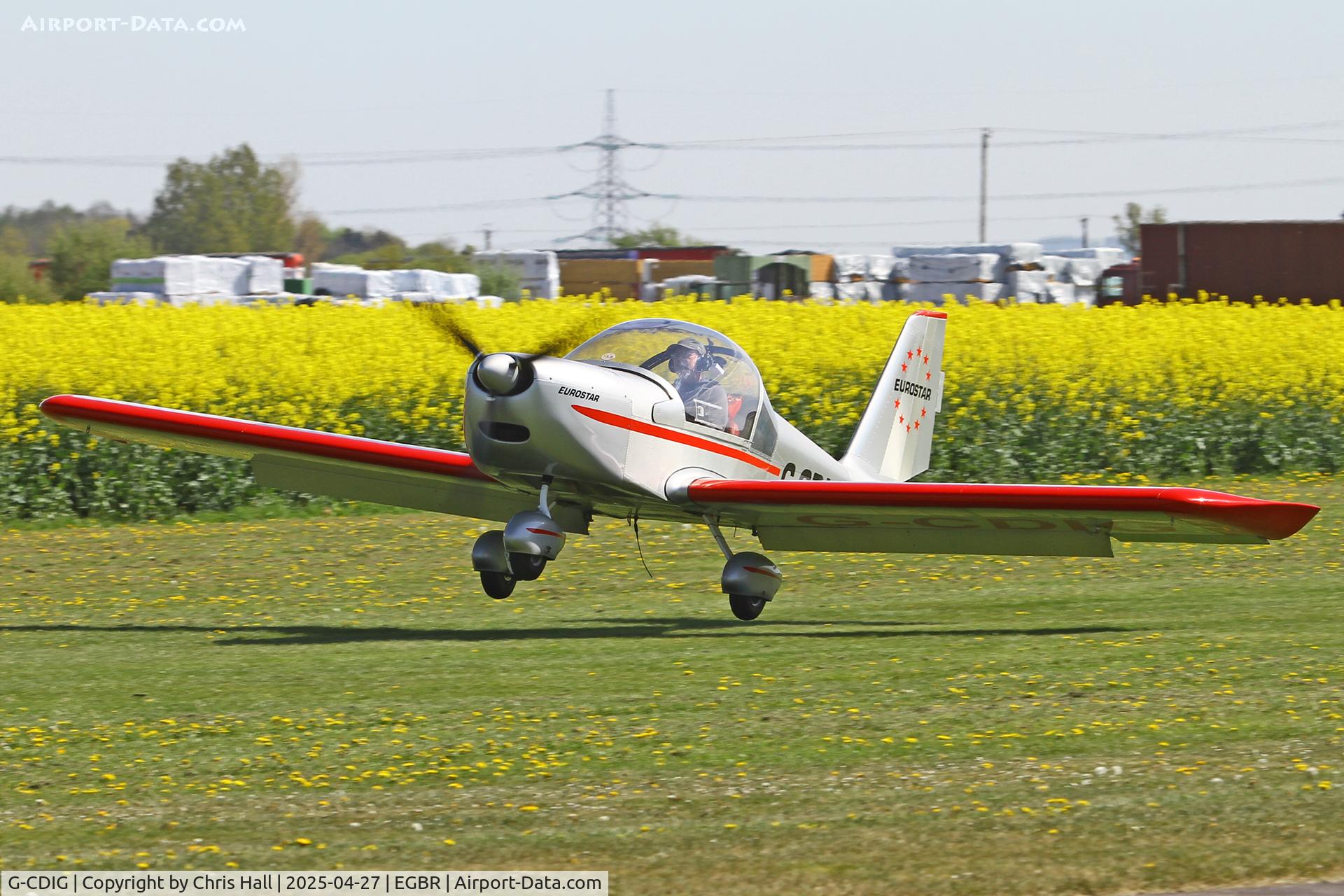 G-CDIG, 2005 Aerotechnik EV-97 Eurostar C/N PFA 315-14353, Breighton - EGBR