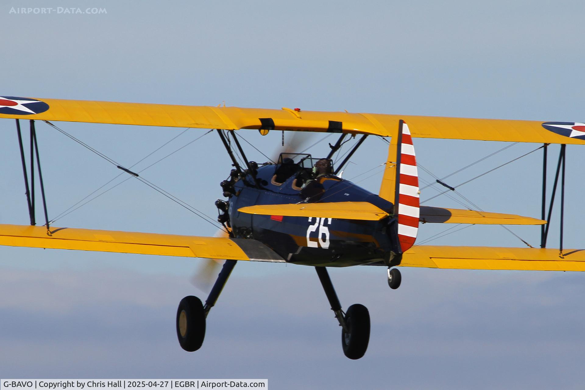 G-BAVO, 1945 Boeing PT-17 Kaydet (A75N1) C/N 3250-1405, Breighton - EGBR