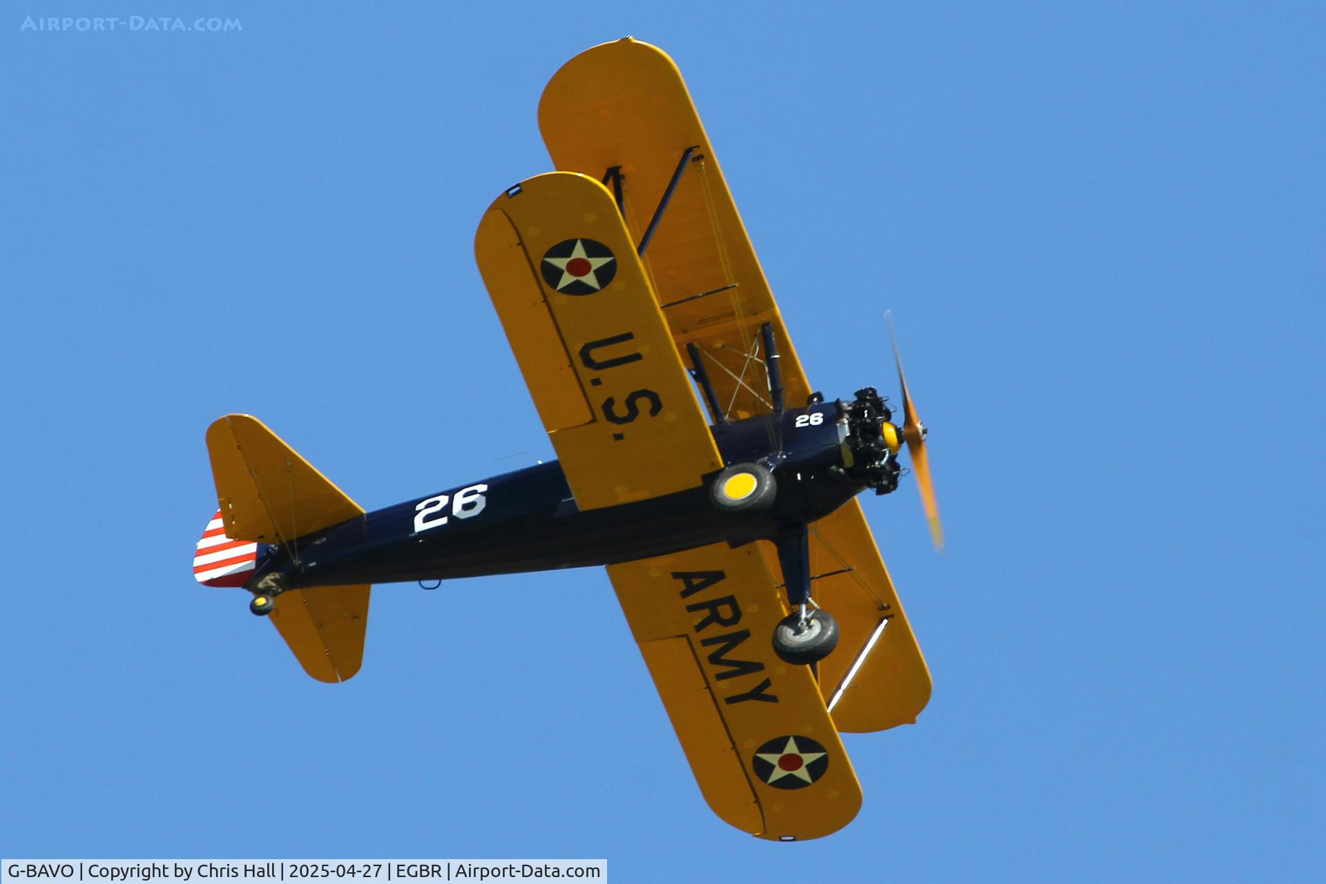 G-BAVO, 1945 Boeing PT-17 Kaydet (A75N1) C/N 3250-1405, Breighton - EGBR