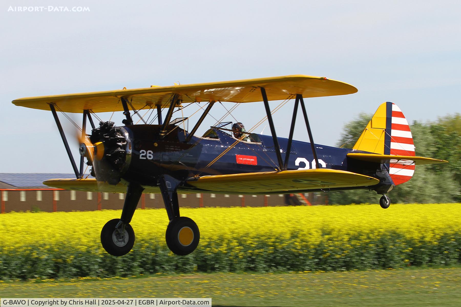 G-BAVO, 1945 Boeing PT-17 Kaydet (A75N1) C/N 3250-1405, Breighton - EGBR