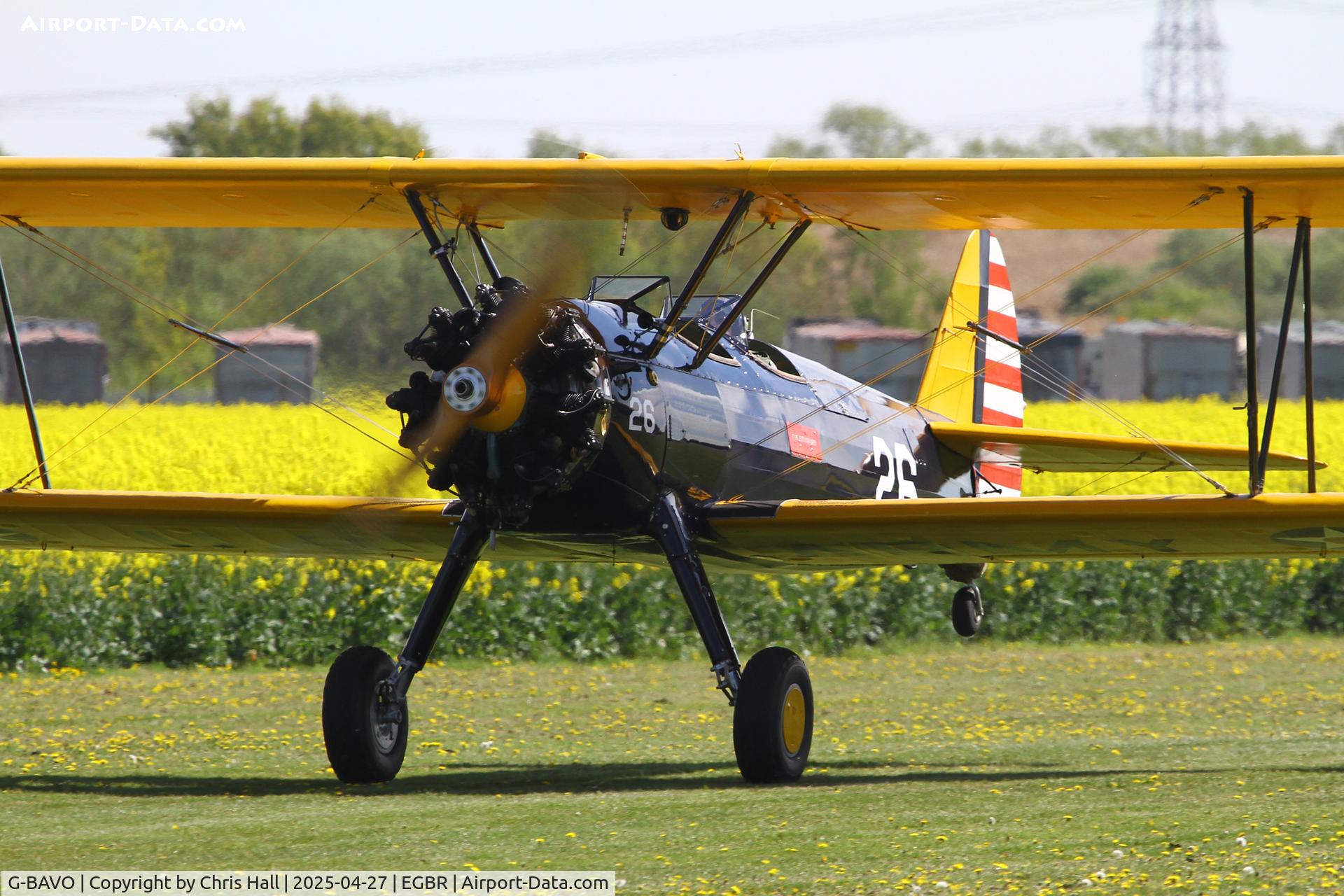 G-BAVO, 1945 Boeing PT-17 Kaydet (A75N1) C/N 3250-1405, Breighton - EGBR