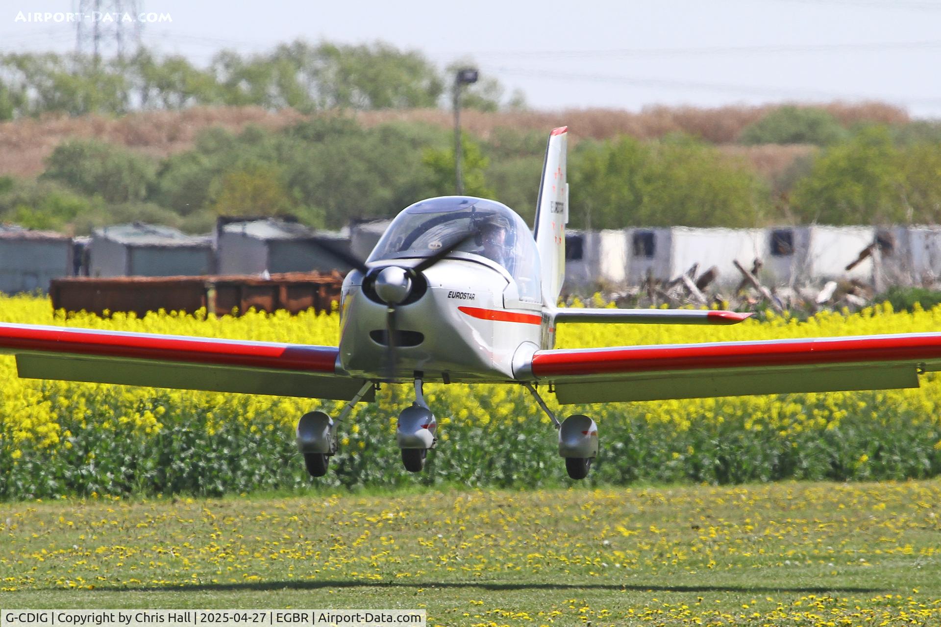 G-CDIG, 2005 Aerotechnik EV-97 Eurostar C/N PFA 315-14353, Breighton - EGBR