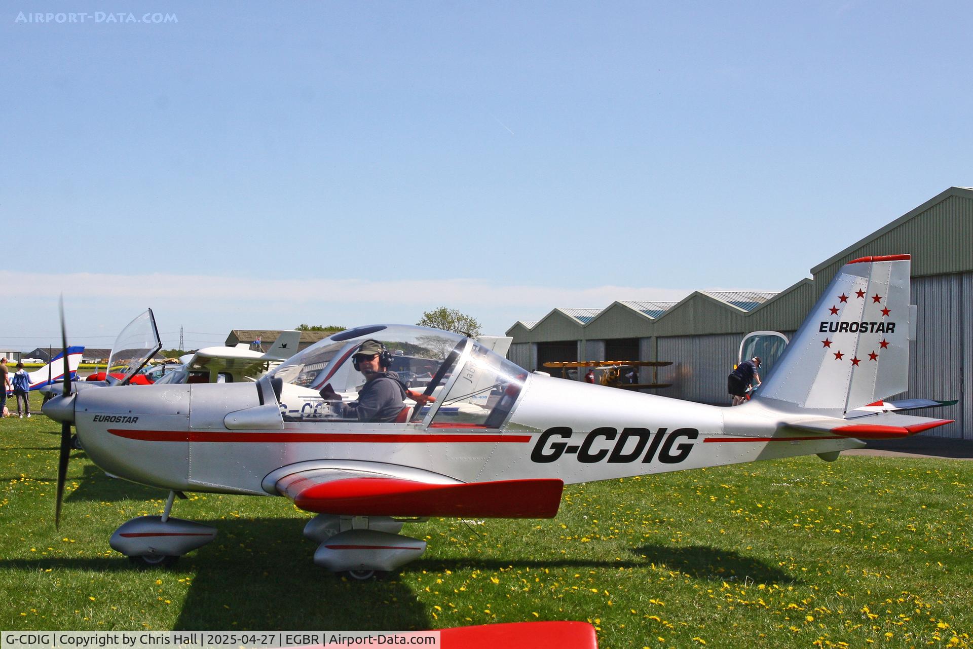 G-CDIG, 2005 Aerotechnik EV-97 Eurostar C/N PFA 315-14353, Breighton - EGBR