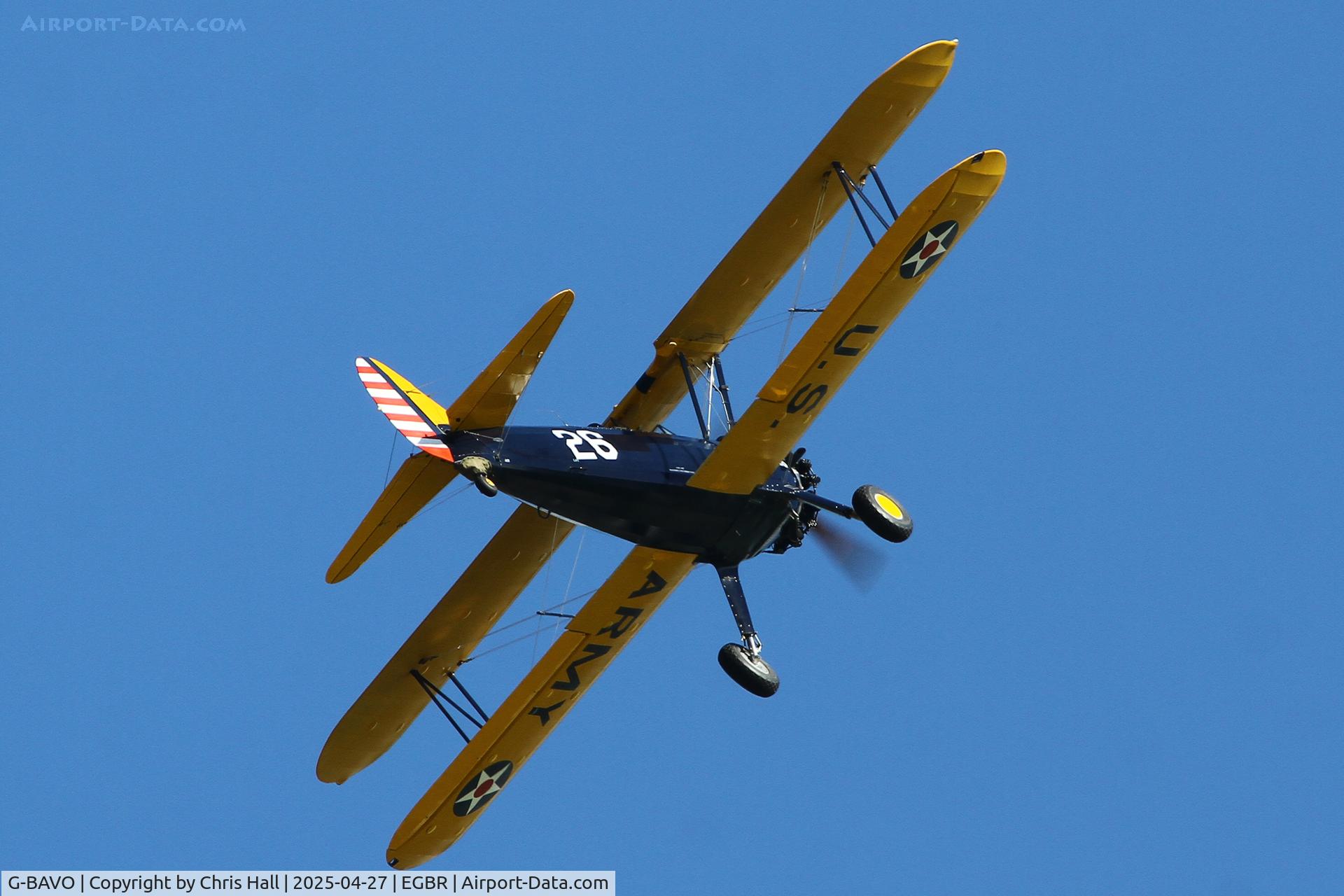 G-BAVO, 1945 Boeing PT-17 Kaydet (A75N1) C/N 3250-1405, Breighton - EGBR