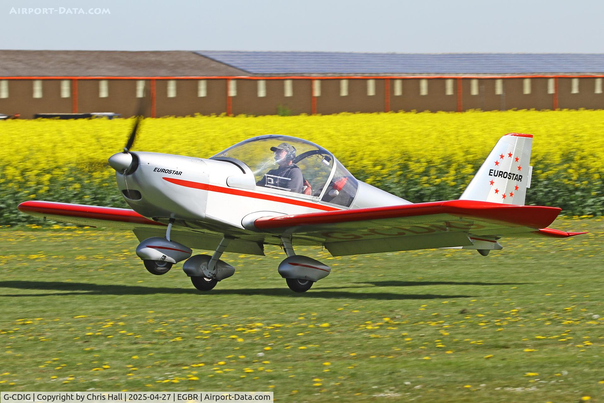 G-CDIG, 2005 Aerotechnik EV-97 Eurostar C/N PFA 315-14353, Breighton - EGBR