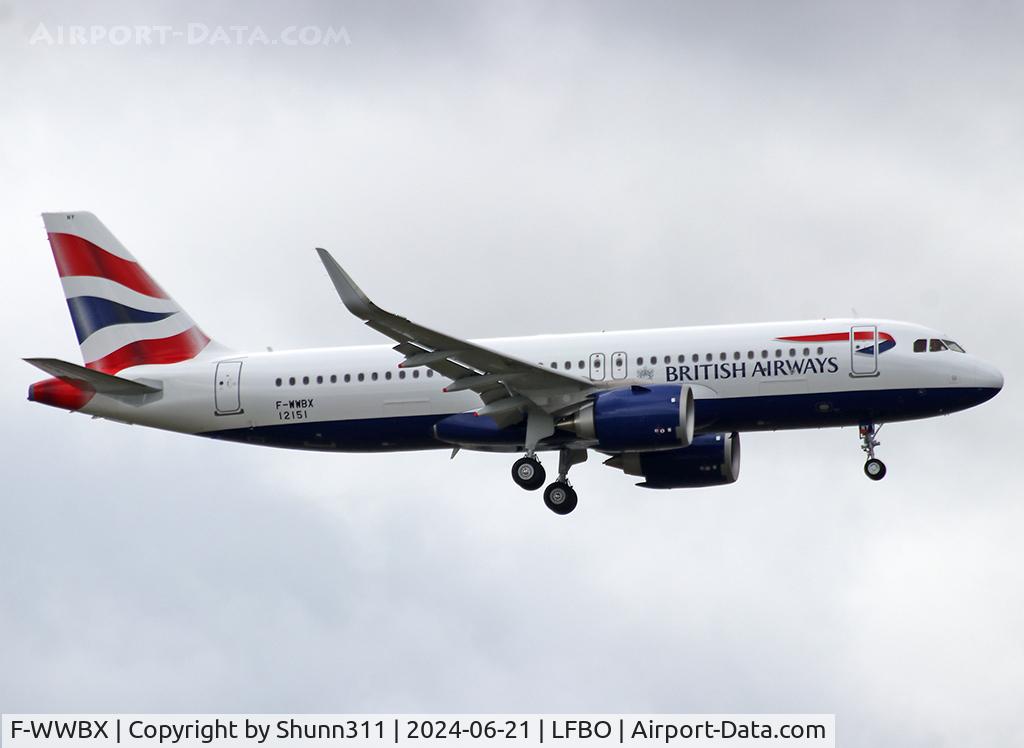 F-WWBX, 2024 Airbus A320-251N C/N 12151, C/n 12151 - To be G-TTNY