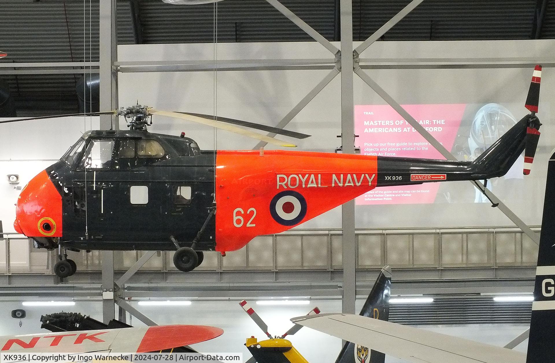 XK936, 1957 Westland Whirlwind HAS.7 C/N WA163, Westland Whirlwind HAS7 at the IWM and other collections, Duxford