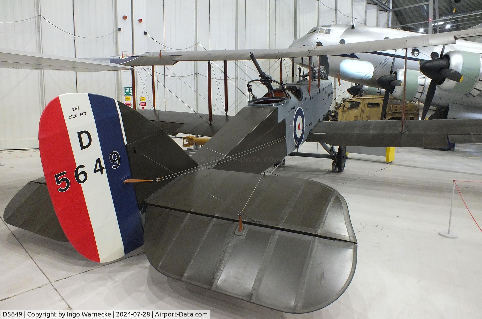 D5649, De Havilland DH-9 C/N Not found D5649, De Havilland D.H.9 at the IWM and other collections, Duxford