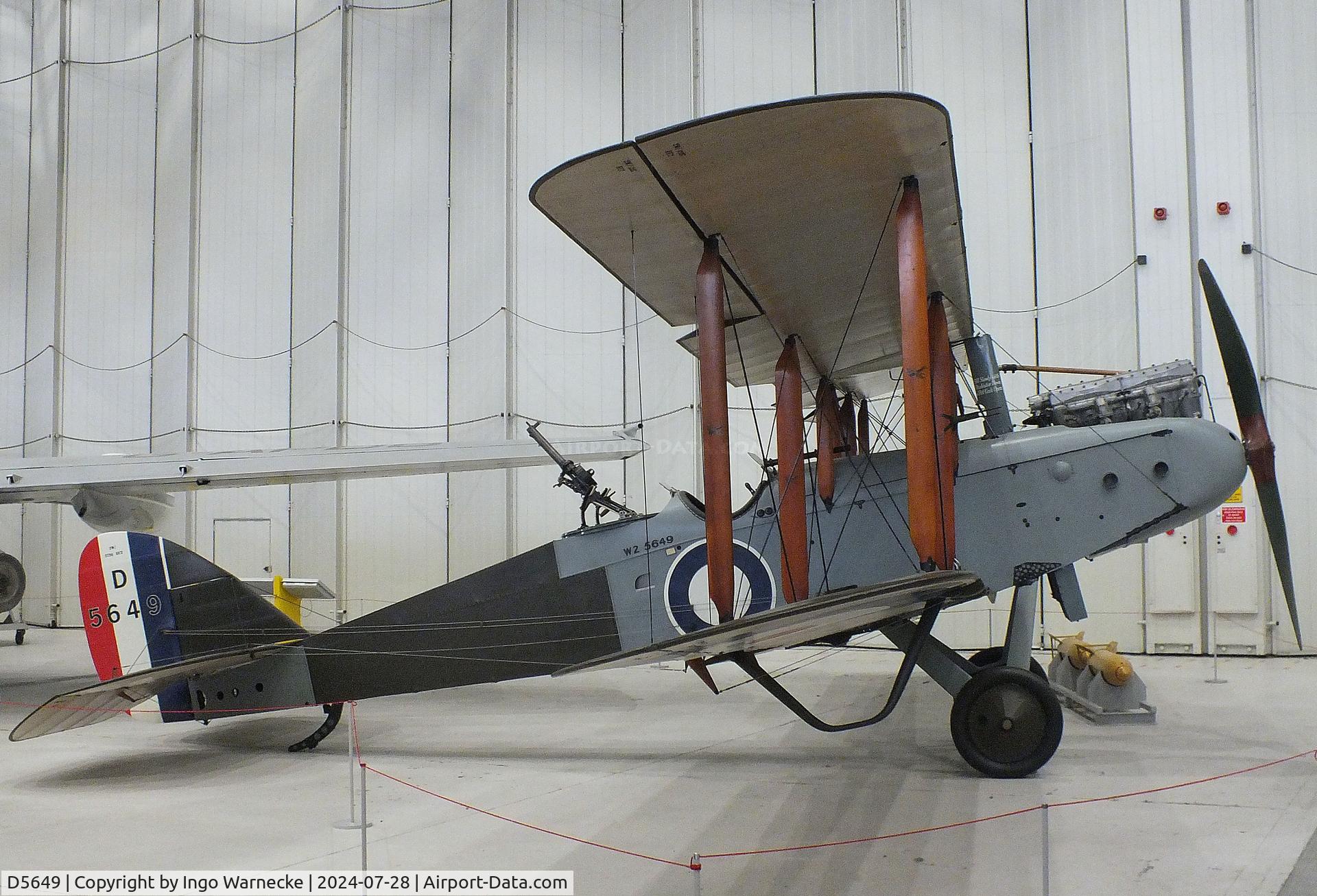D5649, De Havilland DH-9 C/N Not found D5649, De Havilland D.H.9 at the IWM and other collections, Duxford