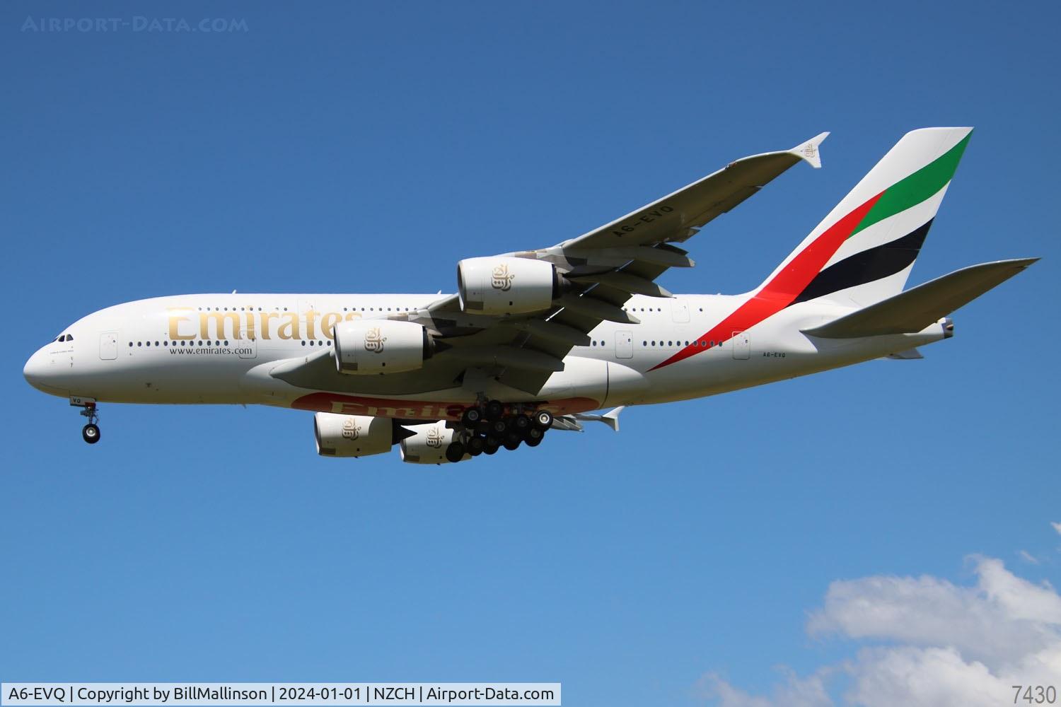 A6-EVQ, 2020 Airbus A380-842 C/N 270, EK412 from YSSY